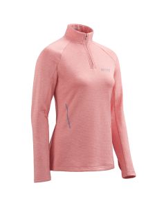 CEP运动服女秋冬保暖加厚加绒上衣户外跑步健身-Pink-XS