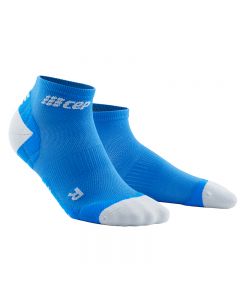 CEP 女士短筒袜 运动跑步马拉松 超轻压缩袜-Blue-II
