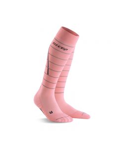 CEP 男女运动跑步马拉松长筒袜 反光压缩袜-Women-IV-Pink