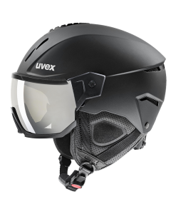 uvex 优维斯 运动滑雪头盔 盔镜一体雪镜   instinct visor 哑光黑 S56626020
