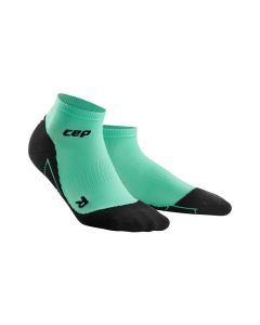 CEP 女士运动跑步马拉松骑车短筒袜子 轻薄运动袜-Green-IV