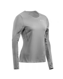 CEP Run shirt 长袖女运动上衣T恤  瑜伽跑步透气健身衣-Grey-L