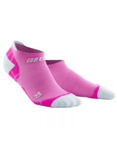 CEP 女士跑步运动马拉松短袜 超轻压缩袜-Pink-III