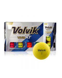 VOLVIK高尔夫球 VIVID XT四层球 比赛用球 远距离彩色球-Yellow