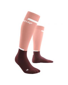 CEP 女士马拉松运动长筒袜 跑步者压缩袜-Pink-II