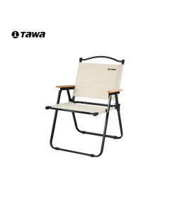 TAWA户外折叠椅 沙滩椅克米特椅  【大号】钢管克米特椅【米白】