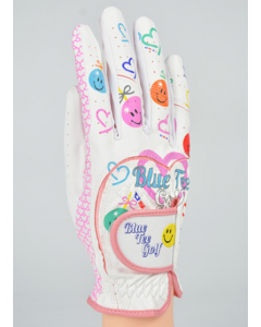 Blue Tee-GL001 Golf Gloves (Pair)-Pink-18