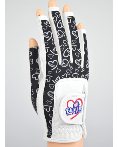 Blue Tee-GL003-Golf Gloves (Pair)-Black-S