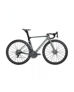FRW 全世界高档超轻的碳纤维自行车品牌排行榜辐轮王进口公路车赛车成人单车跑车 灰黑银-灰黑色