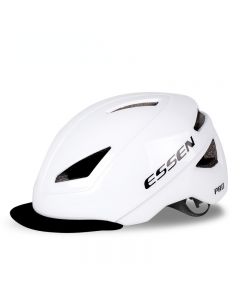 essen自行车头盔防晒山地车公路车单车安全帽子城市通勤骑行装备-White