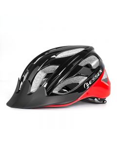 essen山地公路自行车单车头盔夏季专业骑行装备安全帽子男女半盔M/L-Black