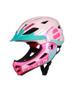 essen 儿童平衡车头盔安全帽滑步自行车护具骑行装备膝男女宝全盔-Pink