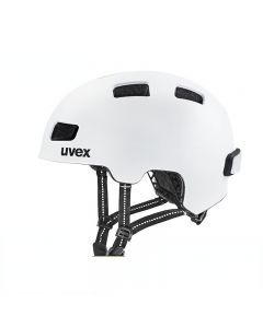 uvex city 4自行车头盔 德国优维斯男女公路通勤踏板车电动自行车场地滑板平衡车头盔【带尾灯】-58~61cm-White