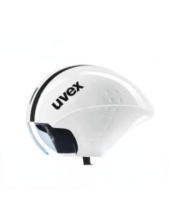 uvex race 8气动头盔 磁吸风镜一体公路铁三计时赛自行车竞技专业头盔kona同款-黑/白-56~58cm