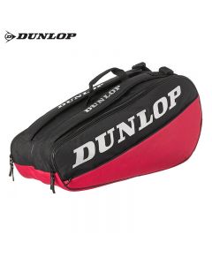 Dunlop邓禄普 网球拍包 6支装多功能网球包-黑/红