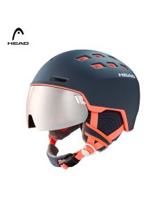HEAD海德 新款女款舒适保暖透气滑雪头盔雪镜一体盔安全防护-S-Blue