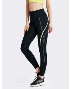 Rohnisch健身裤女夏季高腰提臀跑步运动健身服条纹打底外穿瑜伽裤