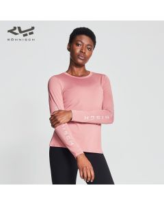 ROHNISCH卢奈诗Heritage 长袖衫运动冬季跑步健身上衣户外训练服-Pink-XS