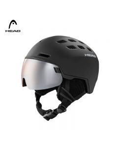 HEAD海德 21新款男款舒适保暖透气滑雪头盔雪镜一体盔安全防护-Black-L