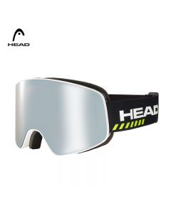 HEAD海德 男女滑雪镜竞技比赛雪镜 高清柱面镜配备用镜片-Black