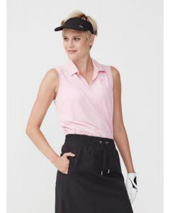 ROHNISCH0Argyle SL Poloshirt-Ladies Golf Apparel Sleeveless Polo Shirt