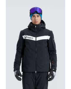 芬兰HALTI 男士防风防水弹力柔软保暖单双板滑雪夹克H106-0054-Black-170