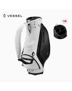 VESSEL 高尔夫球包男士 支架包 9 寸 /6 格  5kg  8830119-White