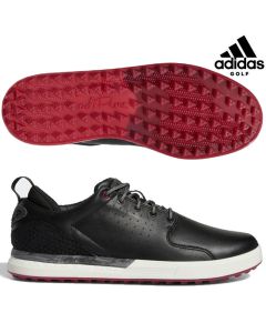 Adidas阿迪达斯 男士高尔夫球鞋 FLOPSHOT 运动鞋 白蓝GV9668 黑红GV9670-Black-EU 39