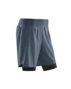 CEP 3.0专业五分压缩裤假两件健身短裤-Grey-II