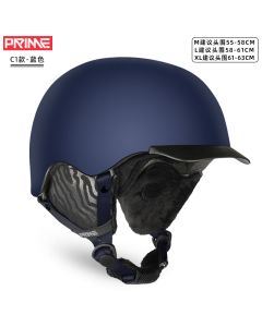 TERROR Prime专业滑雪头盔超轻单板双板雪盔男女-Blue-M