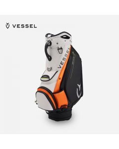 VESSEL 高尔夫球包男士 支架包 9 寸 /6 格 4.5kg 9071219-黑白橘