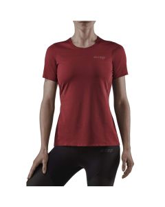 CEP Run shirt运动t恤女短袖速干衣专业跑步上衣-Red-XS