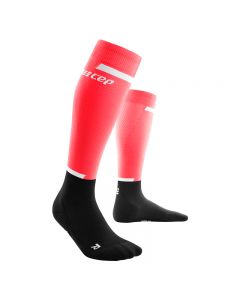 CEP 女士马拉松运动长筒袜 跑步者压缩袜-Red-II