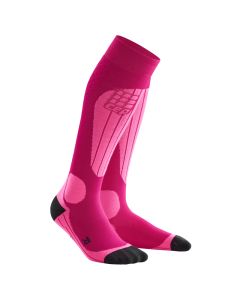 CEP 女保暖滑雪袜-Pink-II