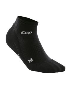 CEP 男士运动跑步马拉松骑车短筒袜子 轻薄运动袜-Black-V
